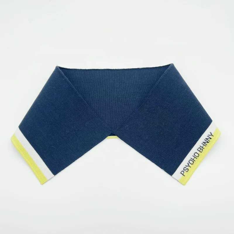 OEM Eco-friendly neckline knitting rib knit collar use as Polo Shirt garment accessory