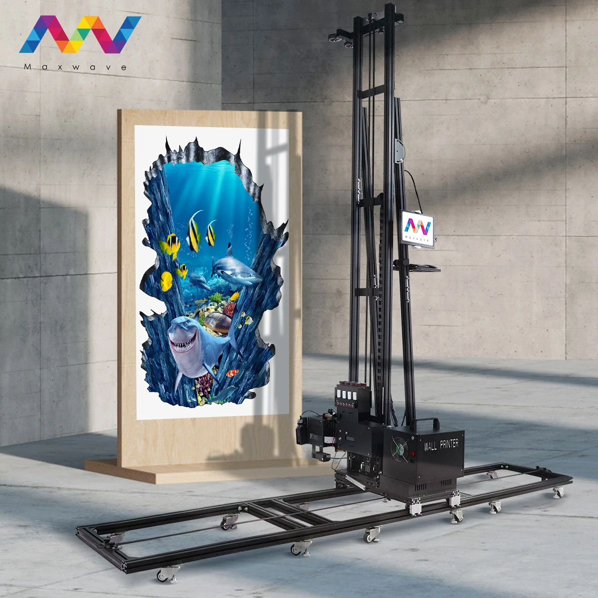 DX10 1600 3D 5D Effect Outdoor Vertical Wall Printer Machine Inkjet Wall Printing Machine Indoor Paint