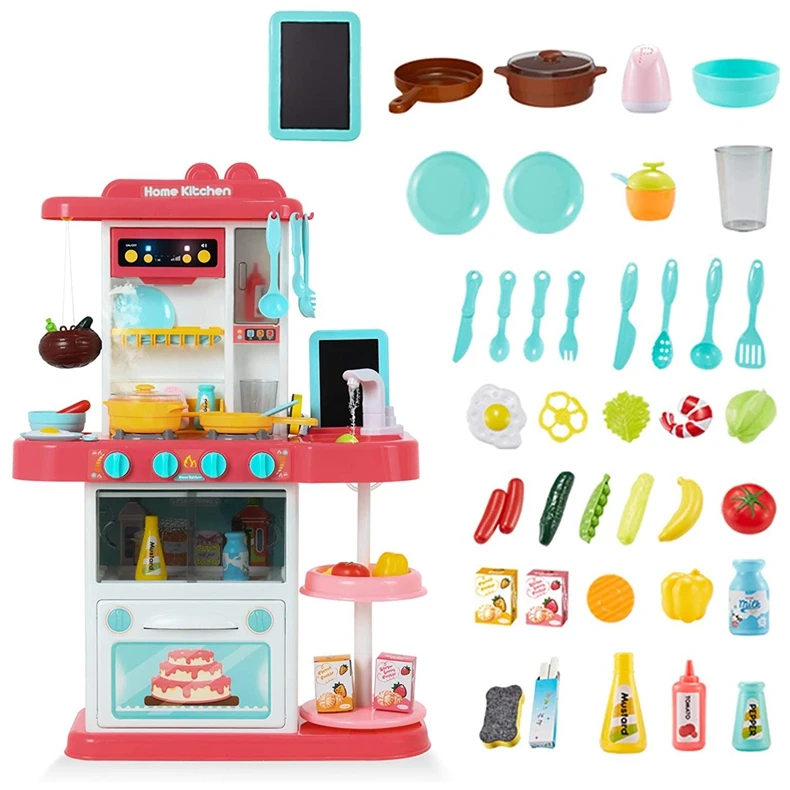 
New Product Custom DIY Free Combination Role Play Children Mini Play House Toy Girls Small Appliances Plastic Kitchen Toys 