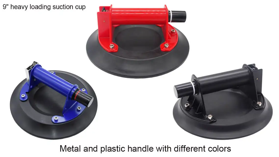 9inch soft flat round Manual vacuum suction cup hand pump rubber sucker