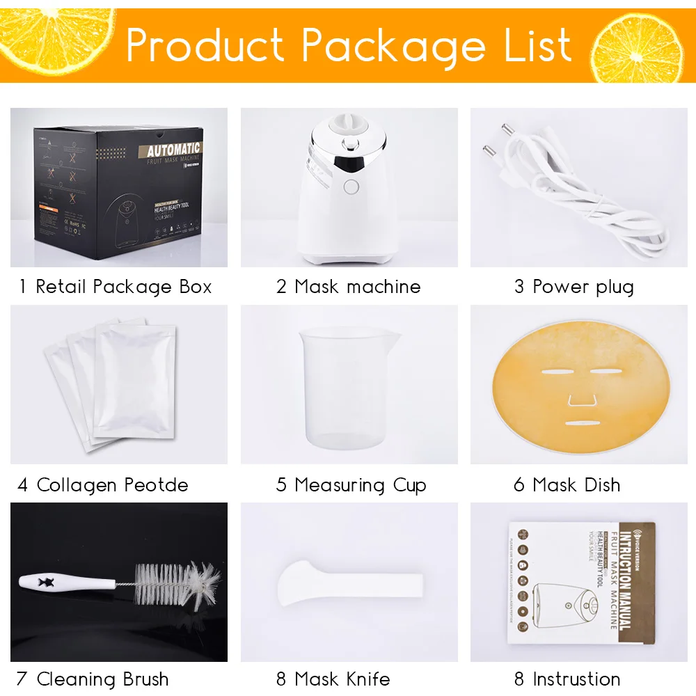 Face Mask Maker Machine Facial Treatment DIY Automatic Fruit Natural Vegetable Collagen Beauty Salon SPA Skin Care Tool