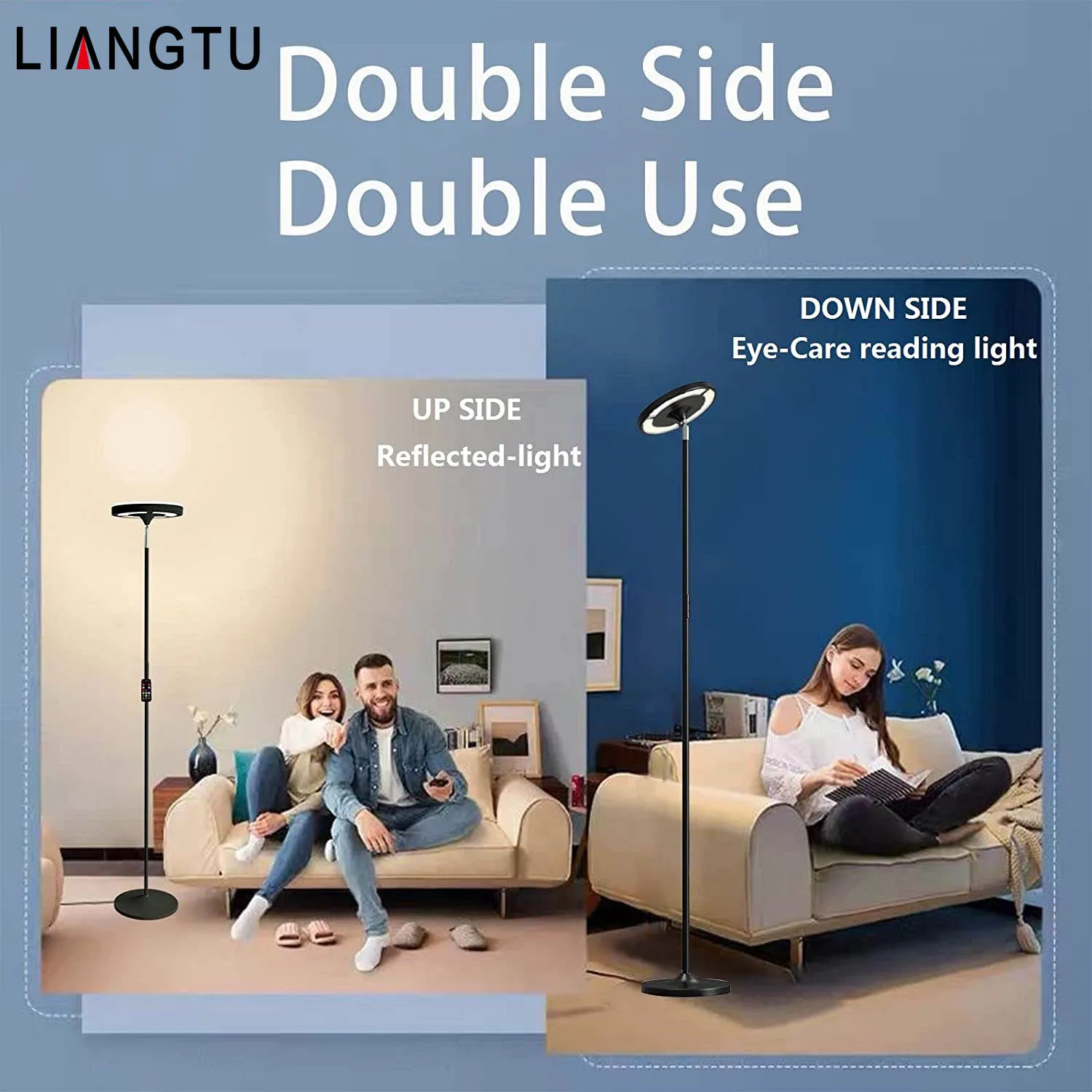 USB Port Led Floor Lamp Reading Smart Lighting Floor Lamp Home Simple Vertical RGB Floor Light