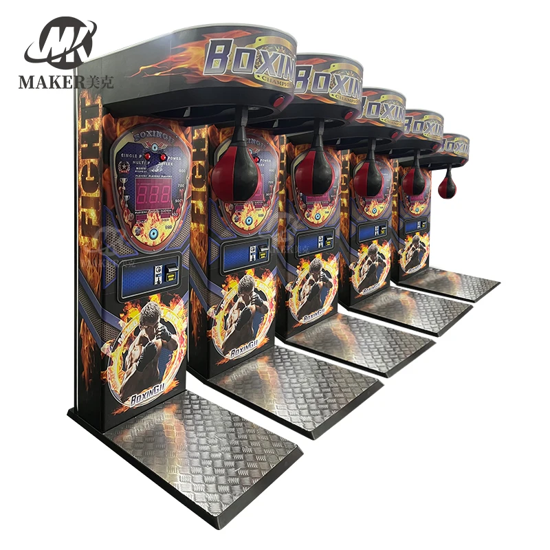 New Coin Operated Electronic Boxing Machine Indoor Kicking And Punching Boxing Arcade Sport Game Machine