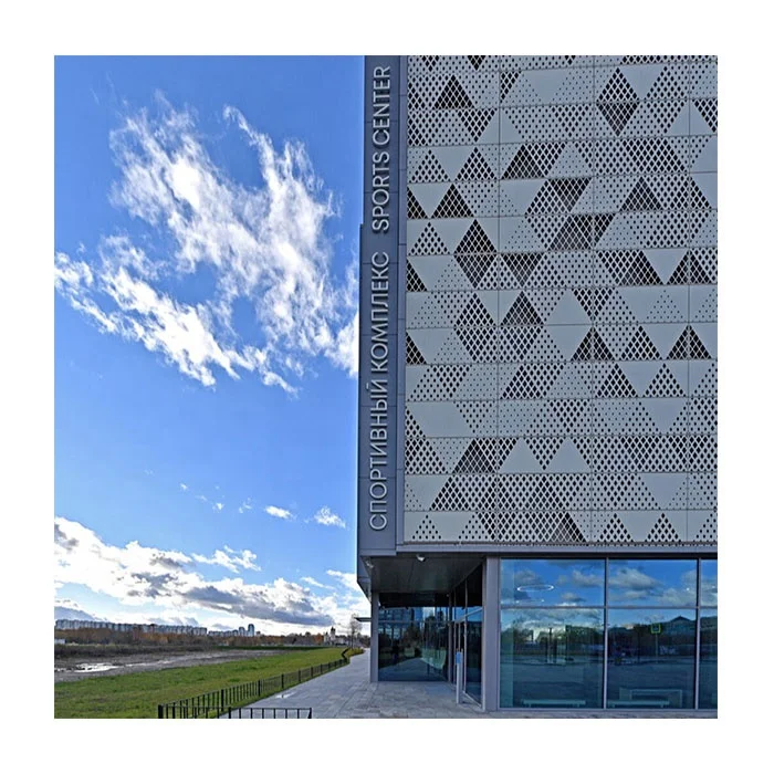 Oem Customized Outdoor Decor Wallmaterials Aluminum Perforated Wall Cladding Panels Outdoor Factory Price
