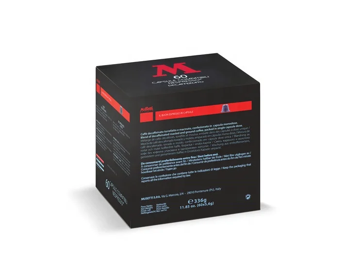 Dek 60 капсул совместимый Oem капсулы неспрессо совместимые без кофеина молотый кофе в