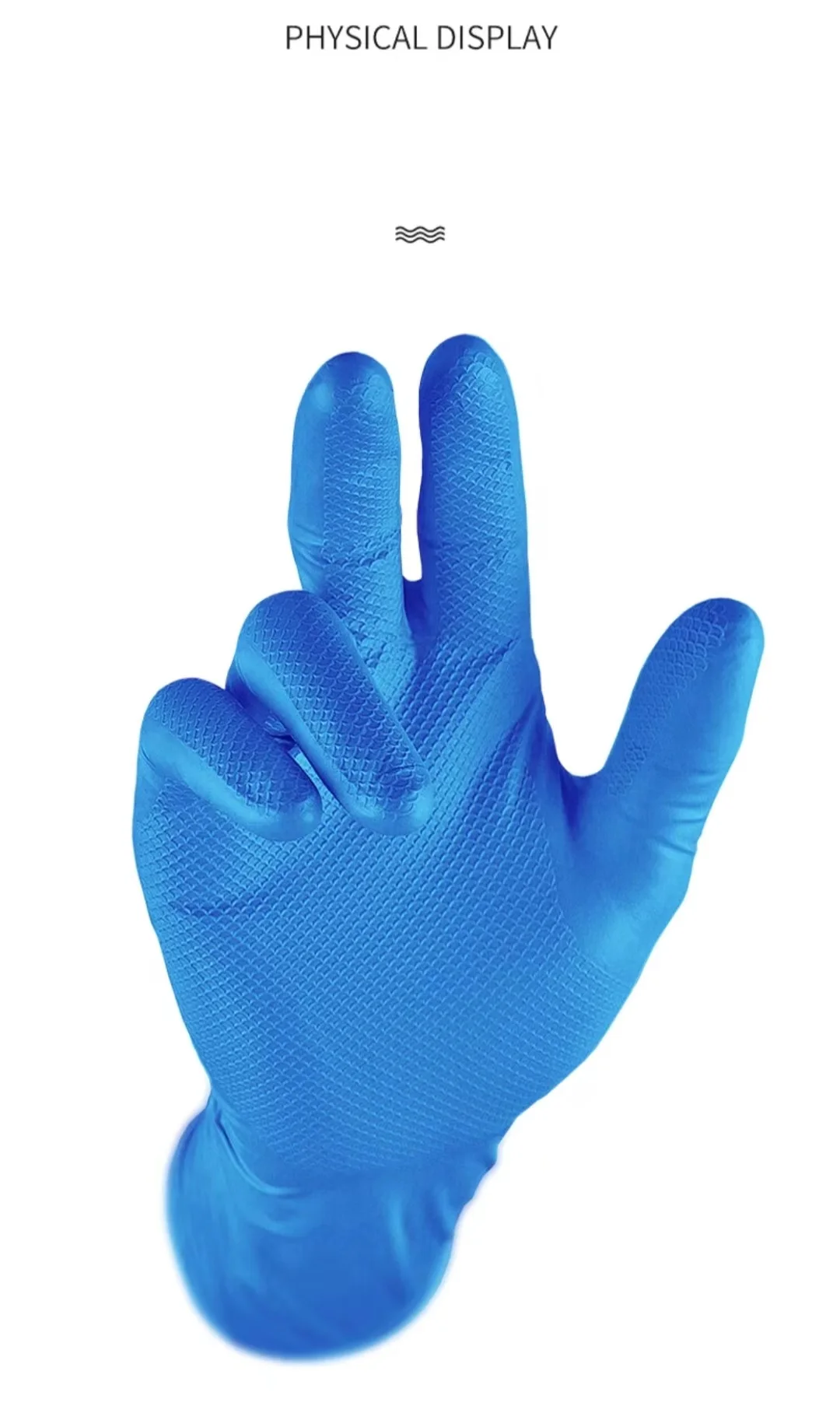 Hot Diamond Texture Industry Food Service Car Repair Mechanic Cleaning Disposabl-Glove Pure Nitrile Glove