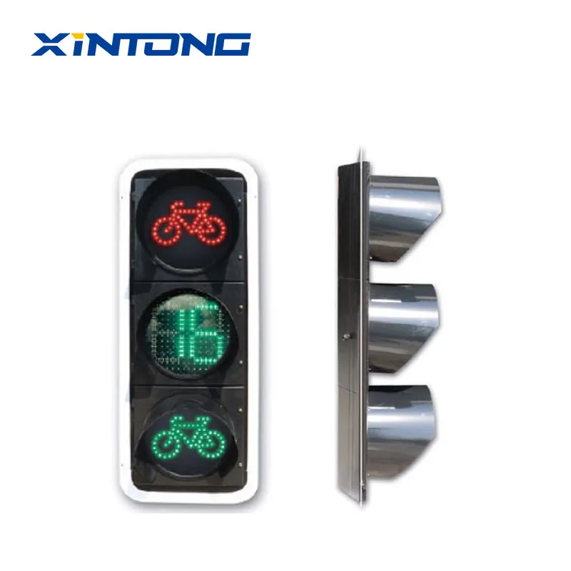XINTONG Solar Powered Traffic Light Led Countdown Timer Safety Signs High Quality