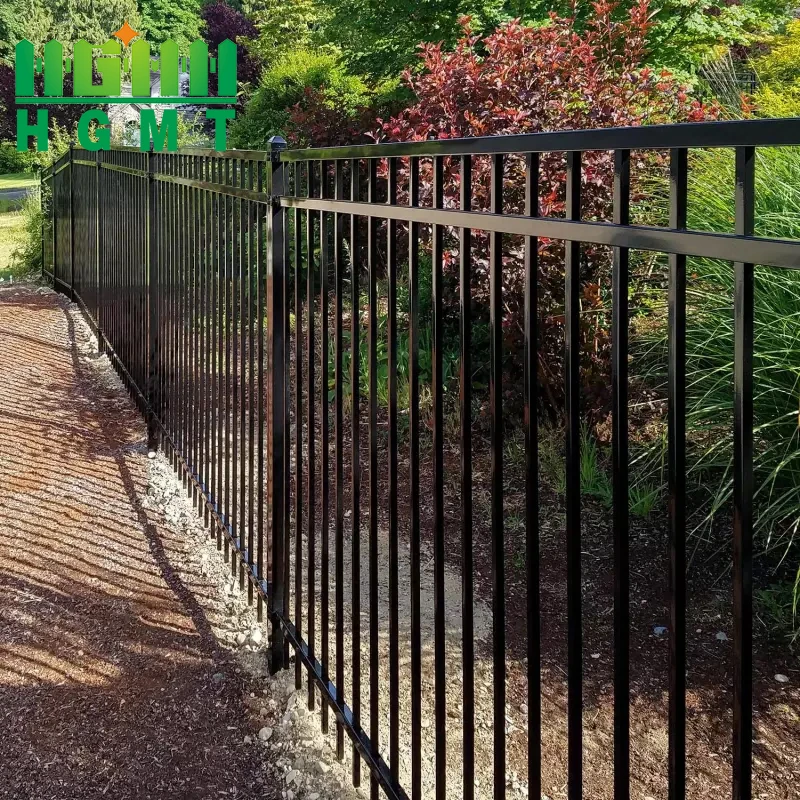 Wholesale heavy duty 6ft x 8ft Powder-coated  Ornamental Steel Tubular Fence Panels For Sale