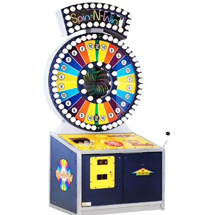 2020 Hotselling Spin N Win Coin Operated Arcade Amusement Lottery Ticket Game Machine For Sale