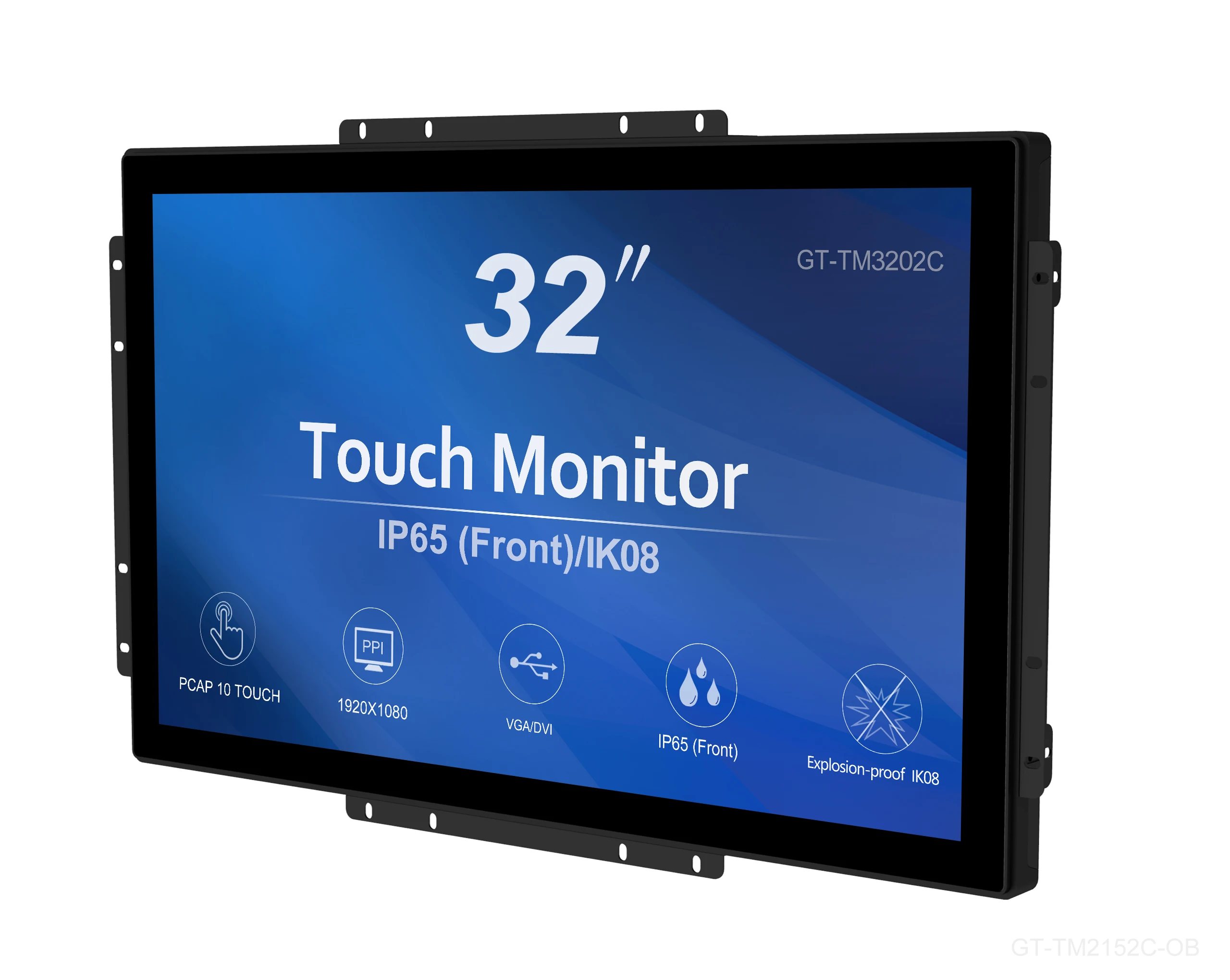 
pcap touchscreen open frame 32 inch lcd monitor touch screen monitor for All in one computer industrial touch screen panel pc 