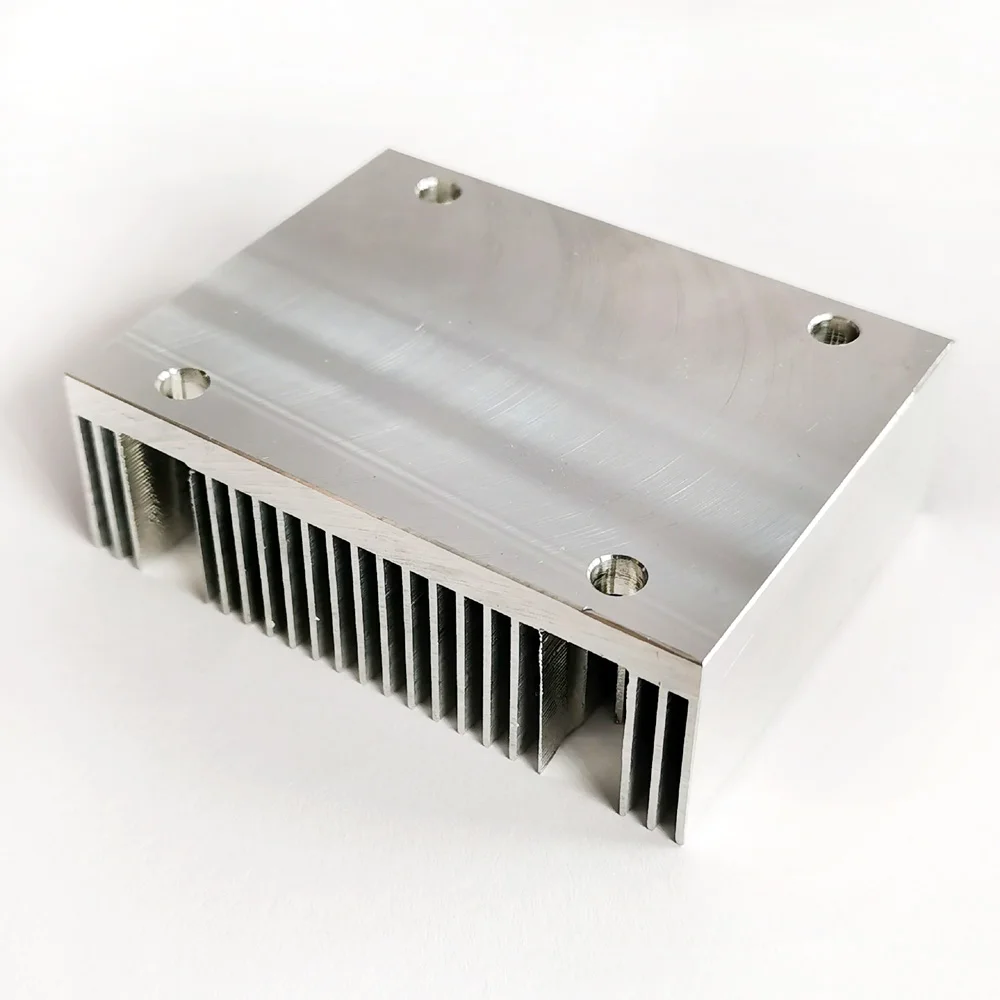 CNC machined custom aluminium heat sink 80(W)*26(H)*60(L)mm