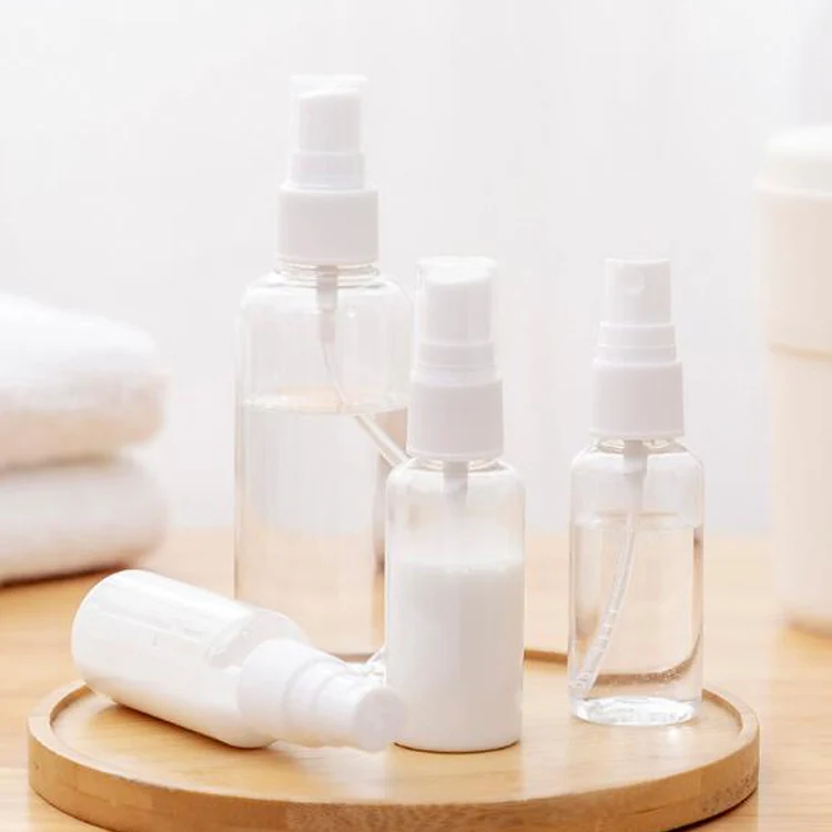 
Eco Friendly Portable 500ML 50ML 30ML 100ML Clear Custom Water Small Pocket Empty Mist Plastic Spray Bottle 