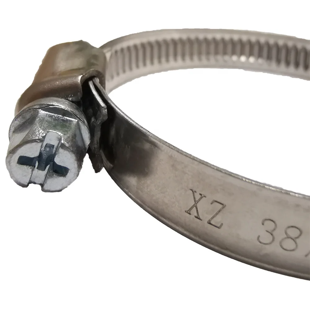 201/304  semi-steel galvanized tubing hose pipe clamps fastener for tube