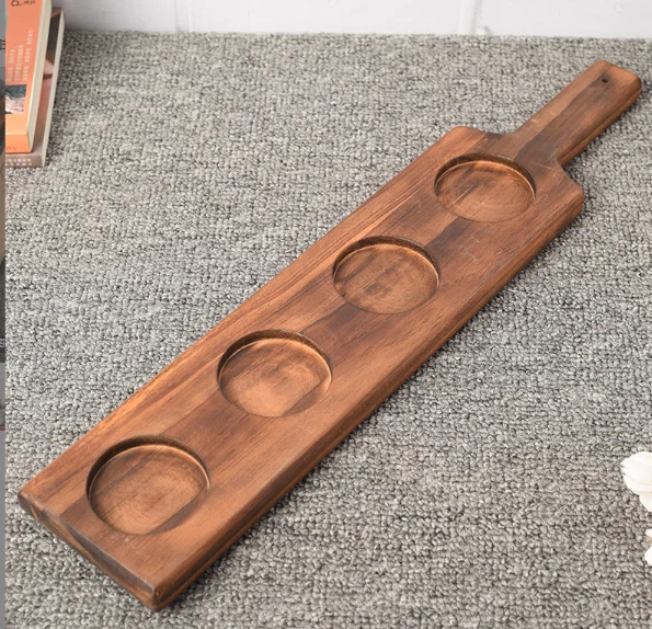 Factory hot sale pub party home beer trays wooden tray tea tray
