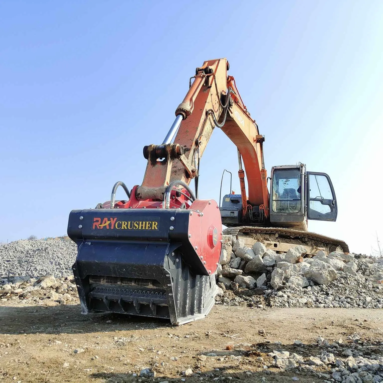 Construction machinery excavator accessories construction loader fine screening bucket stone crusher bucket for excavator