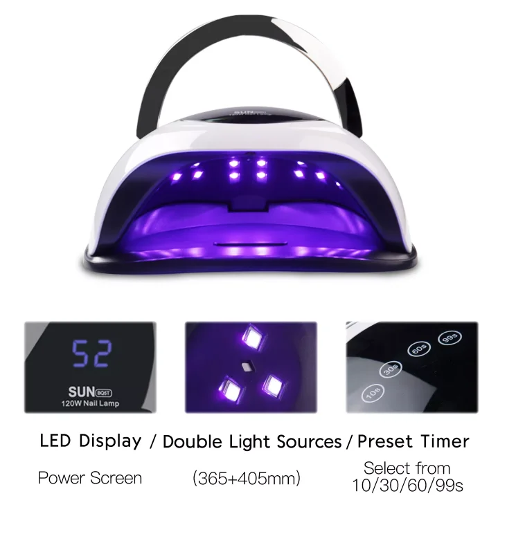 New Arrival 48w Pro Cure Wireless Dual Light Rechargeable Cordless Sun Uv Led Gel Dryer Nail Lamp Auto Power Battery Time