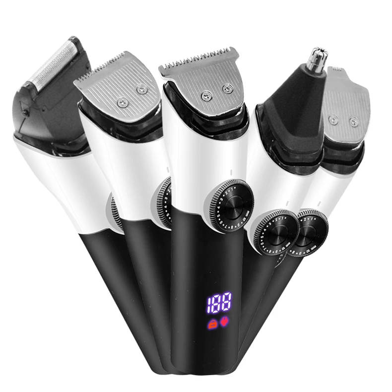 2024 Hot Sales 5 In 1 Mini Electric Mens Hair Beard Shaver IPX6 Portable USB Rechargeable Hair Trimmers