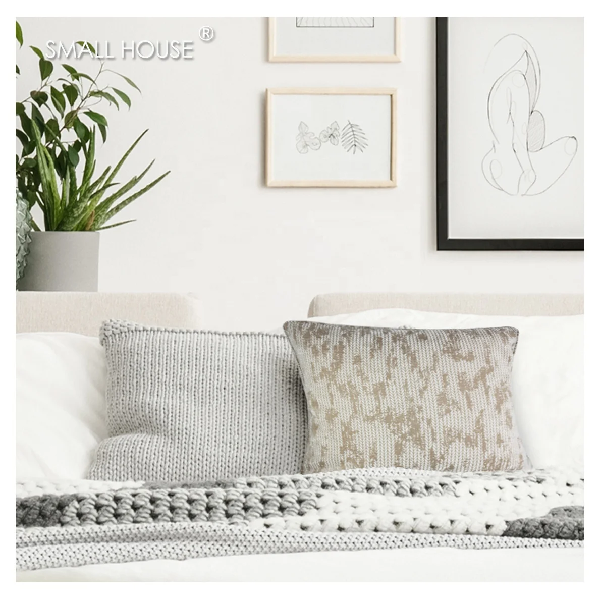 
Wholesale fashion custom luxury decorative design throw pillow cover square boho cushions 