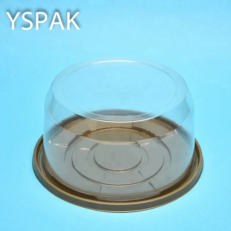 Disposable clear custom plastic cake box dome cover cake packing box