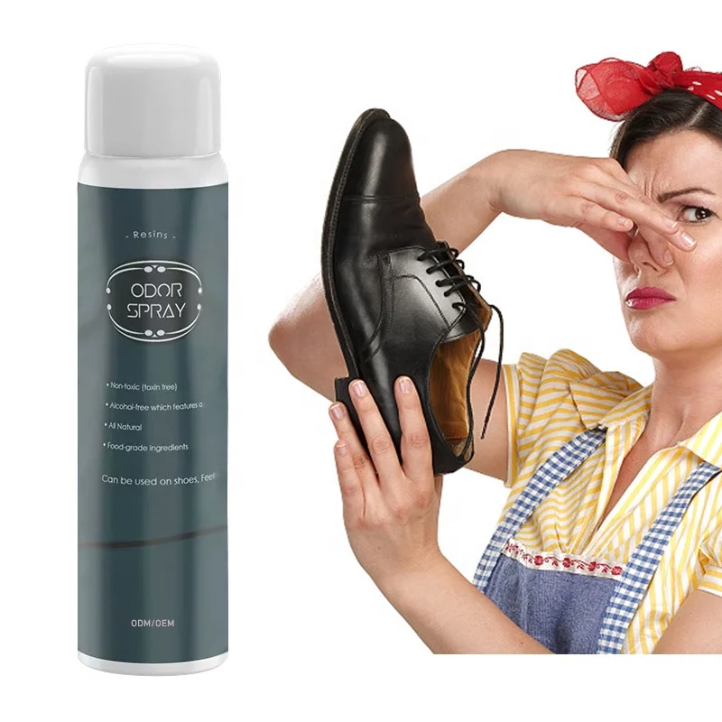 Factory Manufacturer OEM Private label Custom Logo Sneakers Freshener Odor Eliminator Aerosol Foot Sock Shoe Deodorant Spray