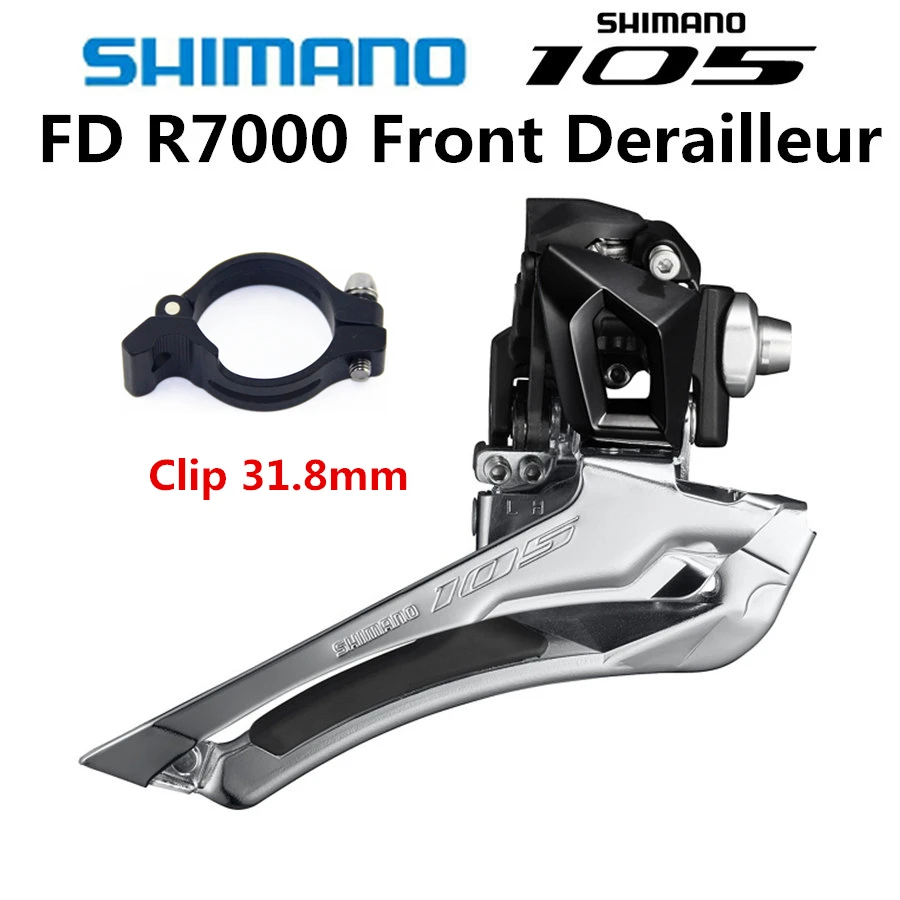 Shimano 105 FD R7000 Bike Front Derailleur 2x11 10 Speed Bicycle Front Derailleur 5800 5801 Braze on 31.8MM 34.9MM Clamp Band