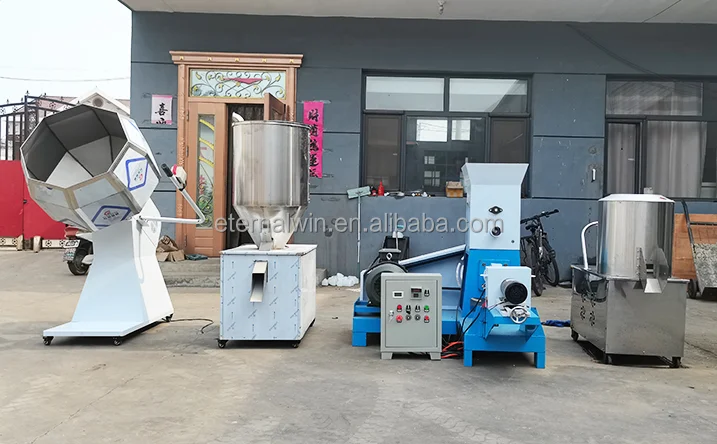 Small scale good quality Tilapia Fish feed extruder/pet food processing machine/dog food production line