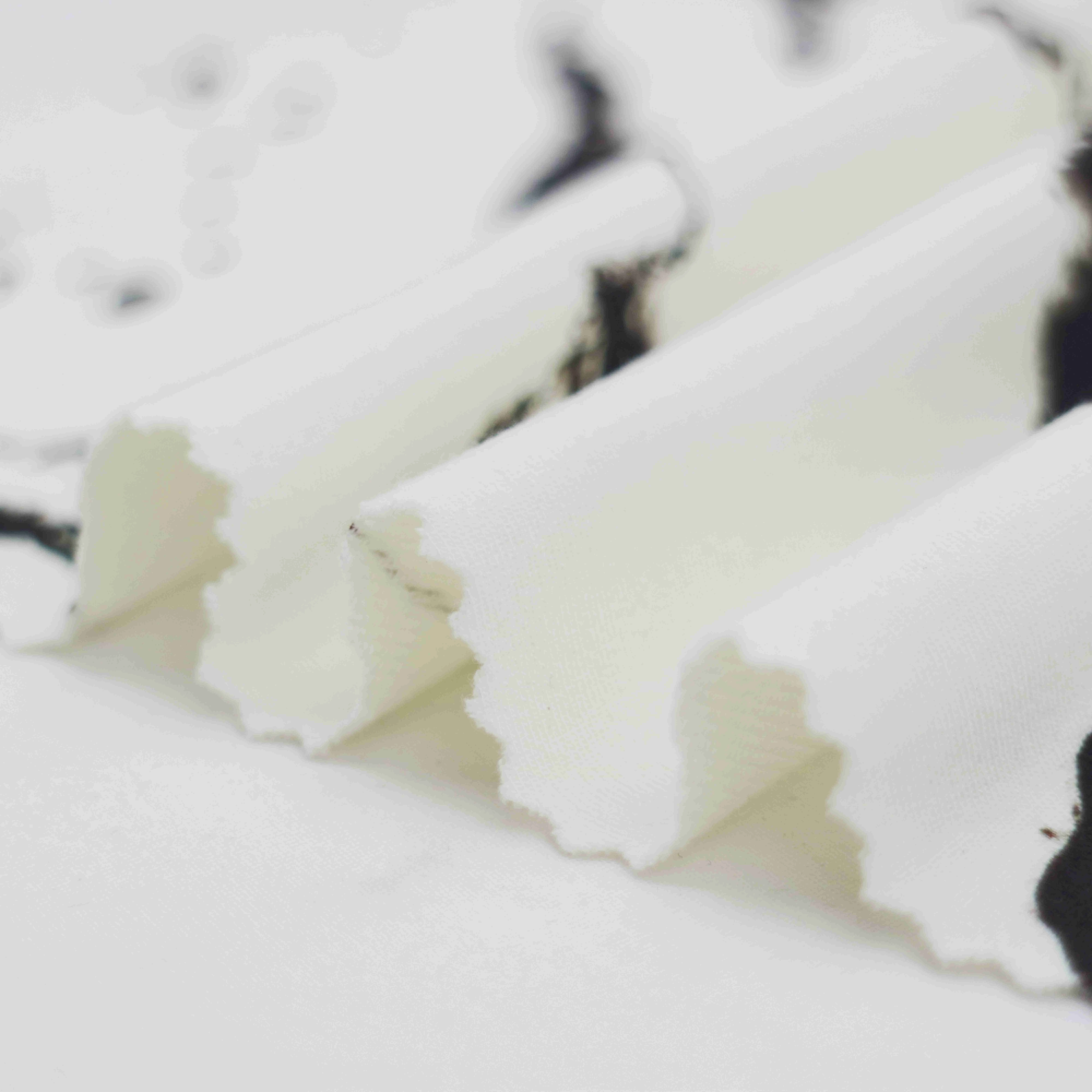 High Quality Marble Stripe Knitted Soft Breathable Custom Printing 68%Bamboo27%Cotton5%Spandex Fabric for Women Dress Garments