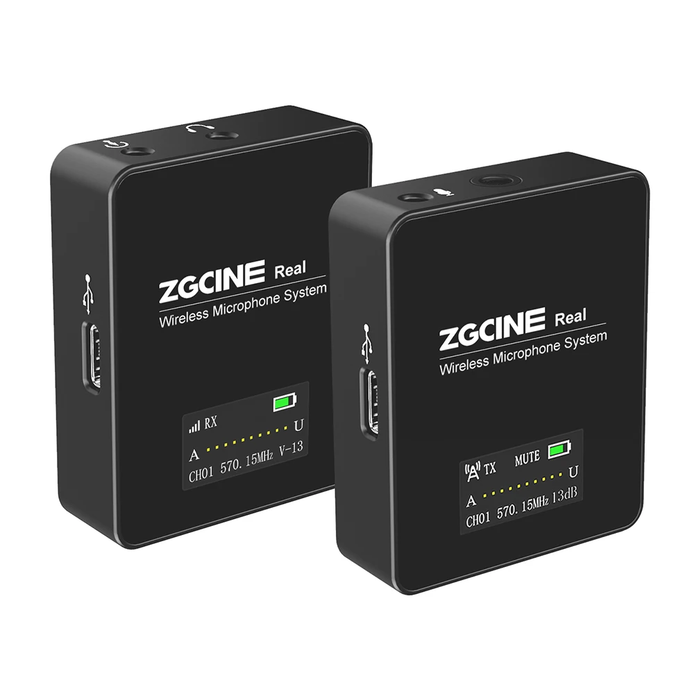 ZGCINE & FOTOWELT UHF wireless  microphone system   high quality  Live Streaming Broadcast Recording Condenser Studio Microphone