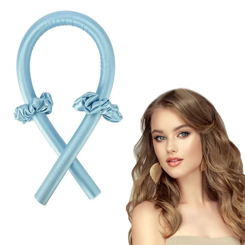 Wholesale Factory 2021 Lazy Curl Stick Heatless Hair Curls Soft Magic Hair Curling Rollers Mulberry Silk No Heat Hair Curler