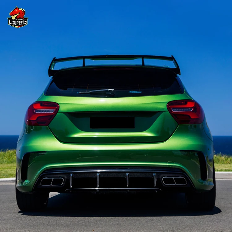 Hot selling car body kit for Mercedes BENZ A-Class W176 upgrade A45 Amg style front rear bumper side skirts exhaust