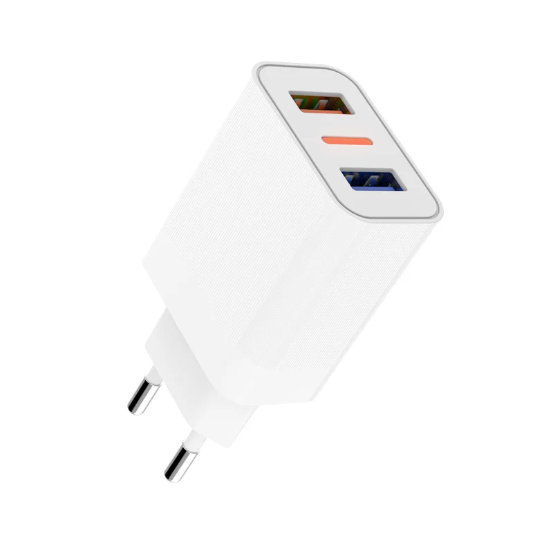 Оптовая цена OEM 2.4A быстрое зарядное устройство с двумя USB-портами универсальное дорожное Сетевое европейской вилкой для