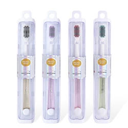 Travel portable soft bristle personalized custom packaging plastic toothbrush no.108