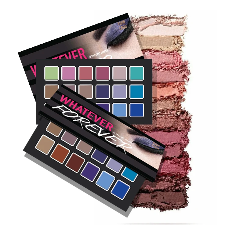 Hotsale Professional Empty Luxury Eyeshadow Palette Colorful Cosmetic Eye Shadow Aluminum Plate Plastic Eye Makeup Palette