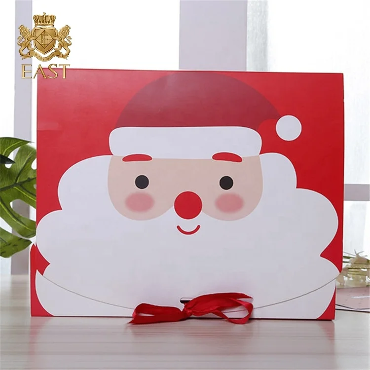 Christmas Santa Design Printing Art Paper Gift Box