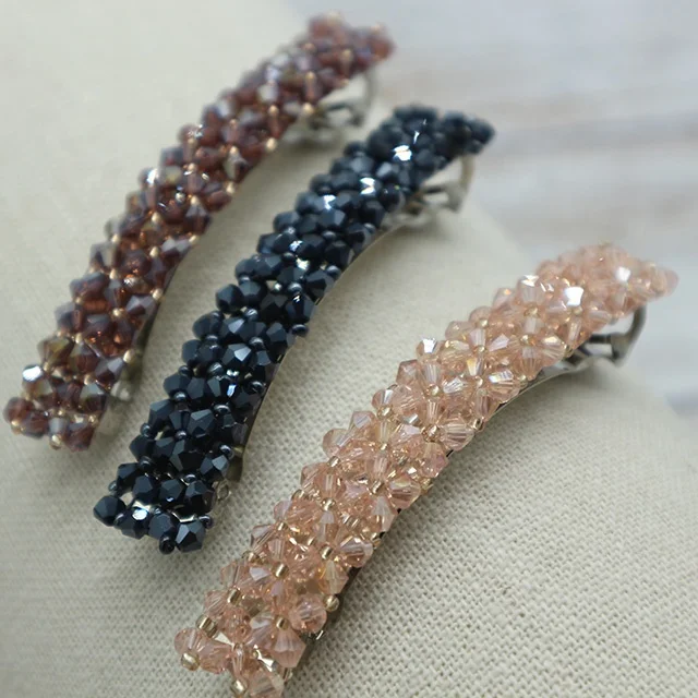 Заколки для волос для женщин и девушек, модные аксессуары для украшения волос с кристаллами и бусинами