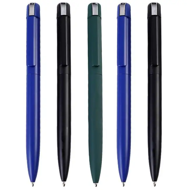 matte black metal ball pen, rubber finished pen