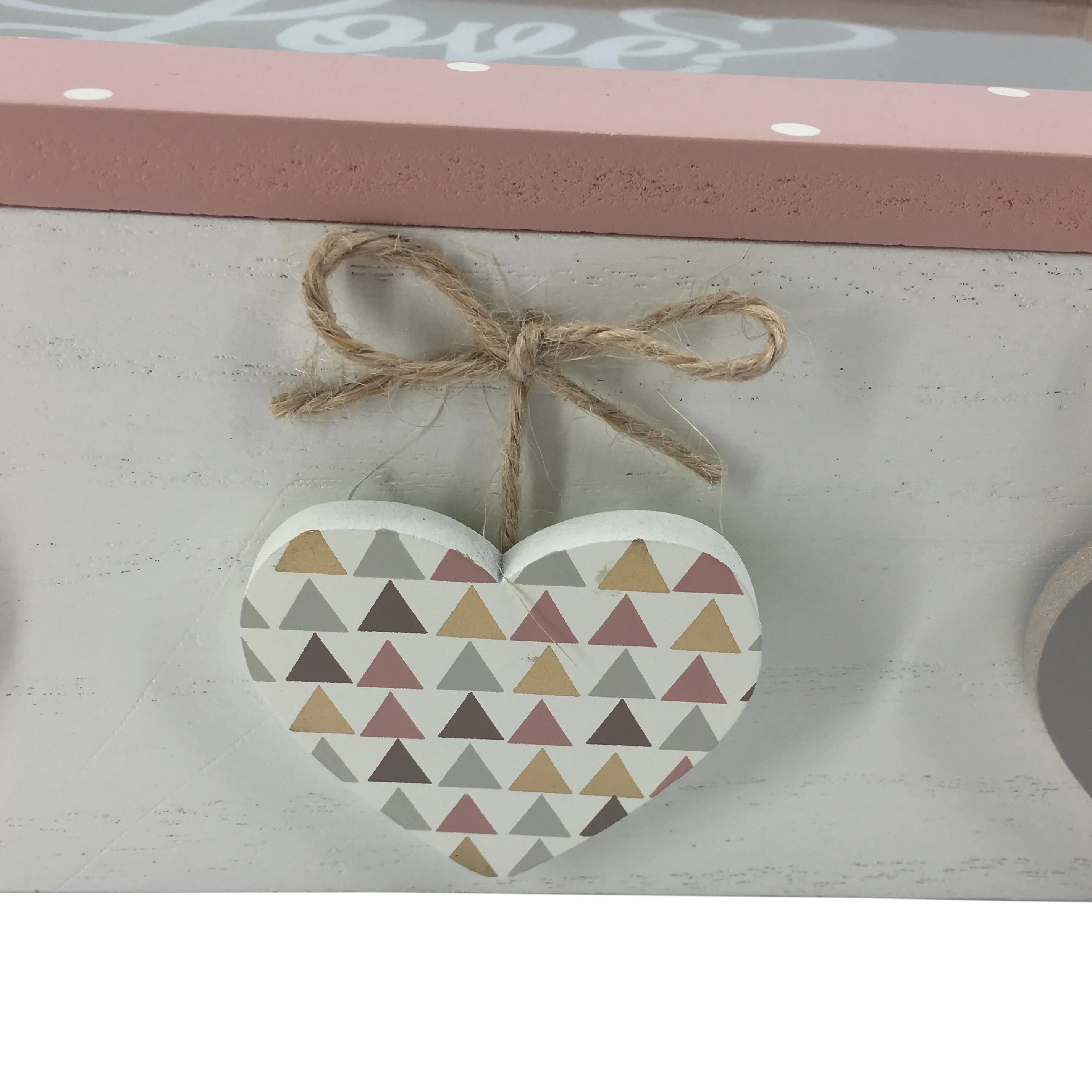 Wholesale Home Decor Cute MDF Pink Fancy Print Memory Handmade Painted Storage Wooden Gift Box