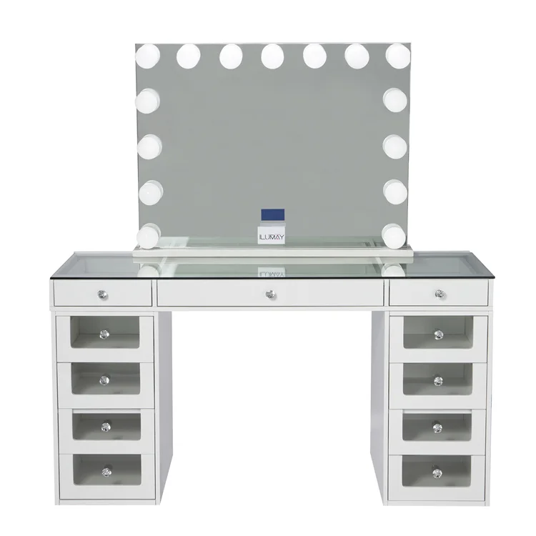 Bathroom Vanities With Vanity Makeup Table Lighted Mirror Lights