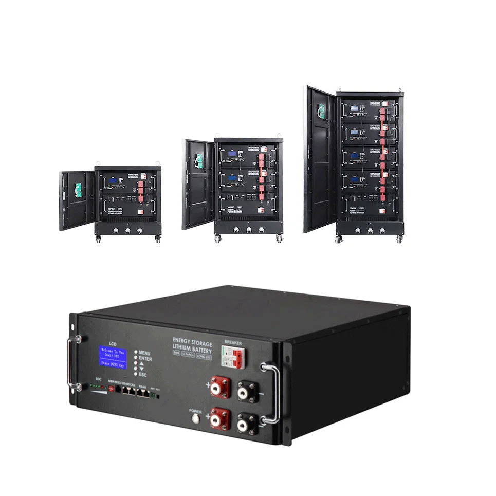 48v 51.2v 100ah 200ah Lifepo4 Battery Rack Solar Energy Storage Parallel Cabinet Lithium Battery Rack Mount Battery