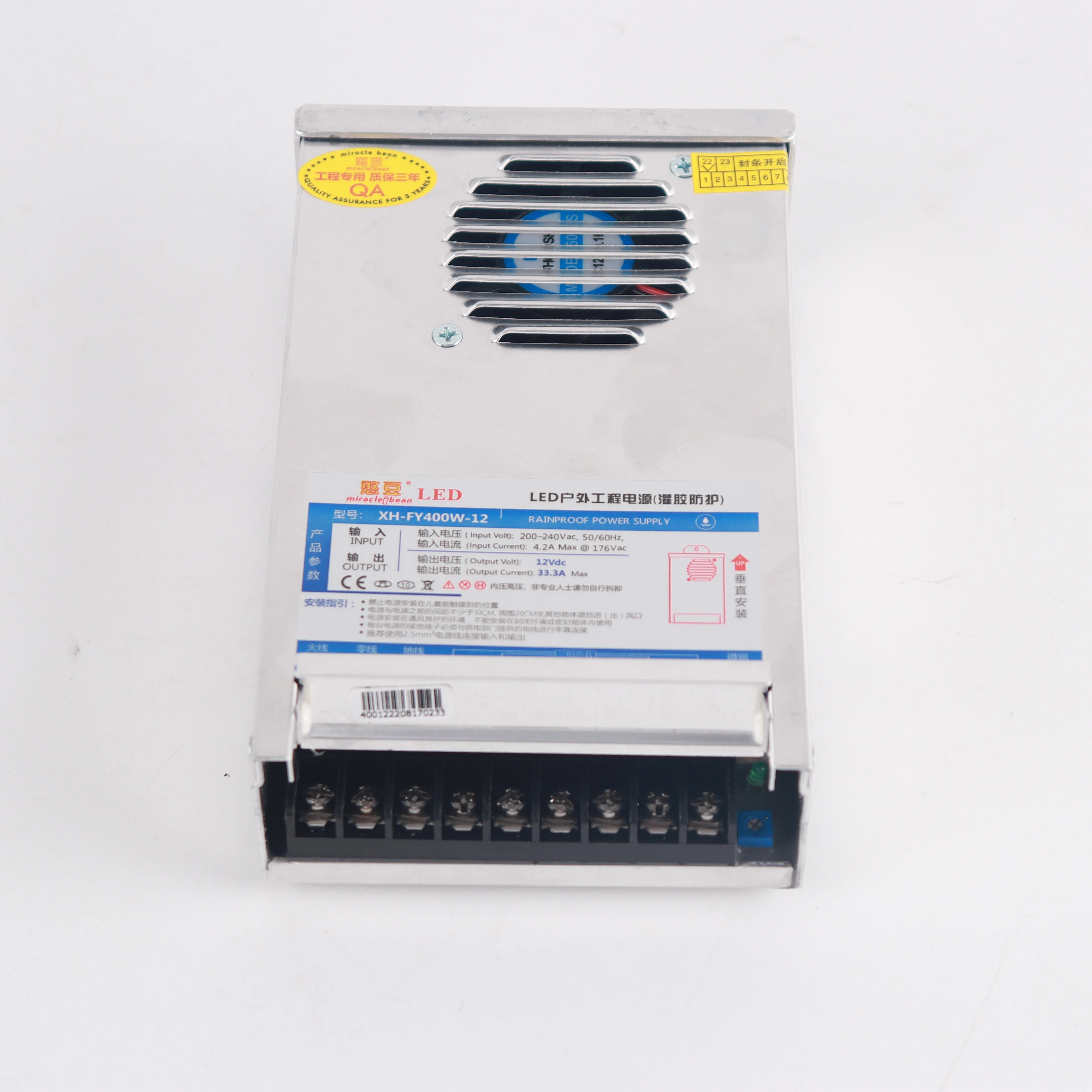 12V 33.3A  400w Switching led DC Power Supply non-waterproof led driver  for LED strip light