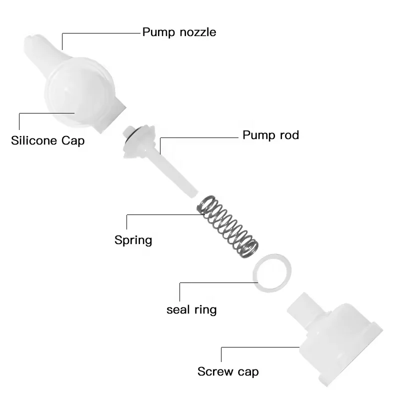 Pump  Valve  28mm  PP Material Plastic Pump  for Soap Dispenser   Liquid  Bottle