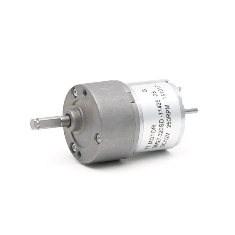 GM27-320SH 12V High Torque Electric DC Motor with Gearbox Reducer 27mm Permanent Magnet for Boat Fan Home Appliance
