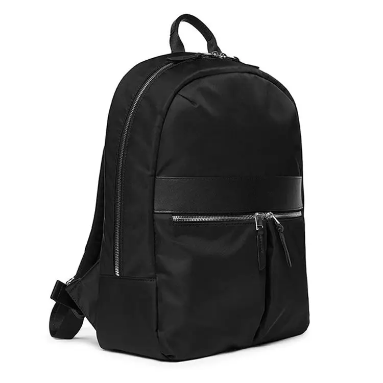 custom logo ultralight black simple high quality wholesale casual fashion custom nylon backpack