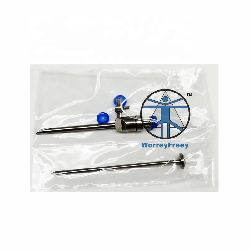 Laparoscopic instrument trocars 5.5mm with magnet valve laparoscopic trocars trocar 5mm