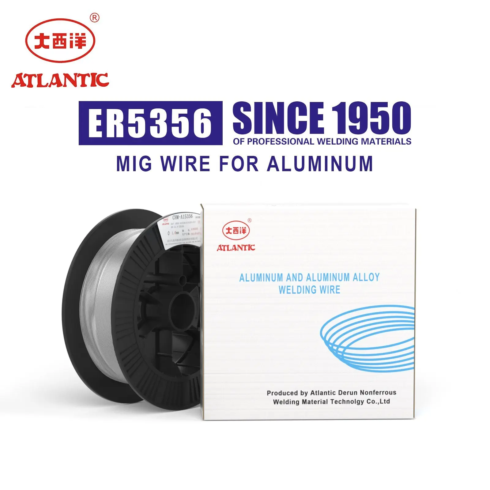Atlantic Er5356 1 2 мм MIG сплошной провод цветной проволоки для алюминия и алюминиевого сплава