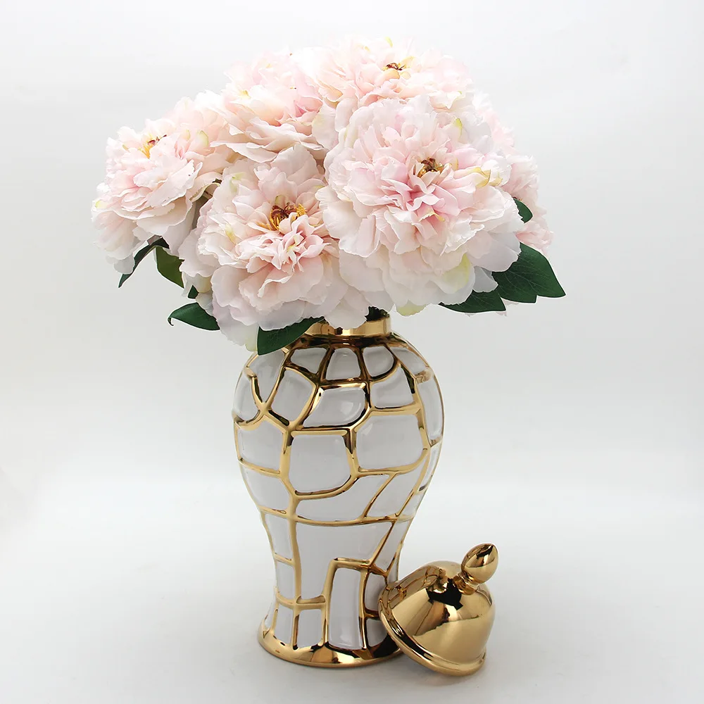 Home Decoration Wholesale Cheap Wedding Table Modern Nordic Ceramic Flower Ginger Vase For Home Decor