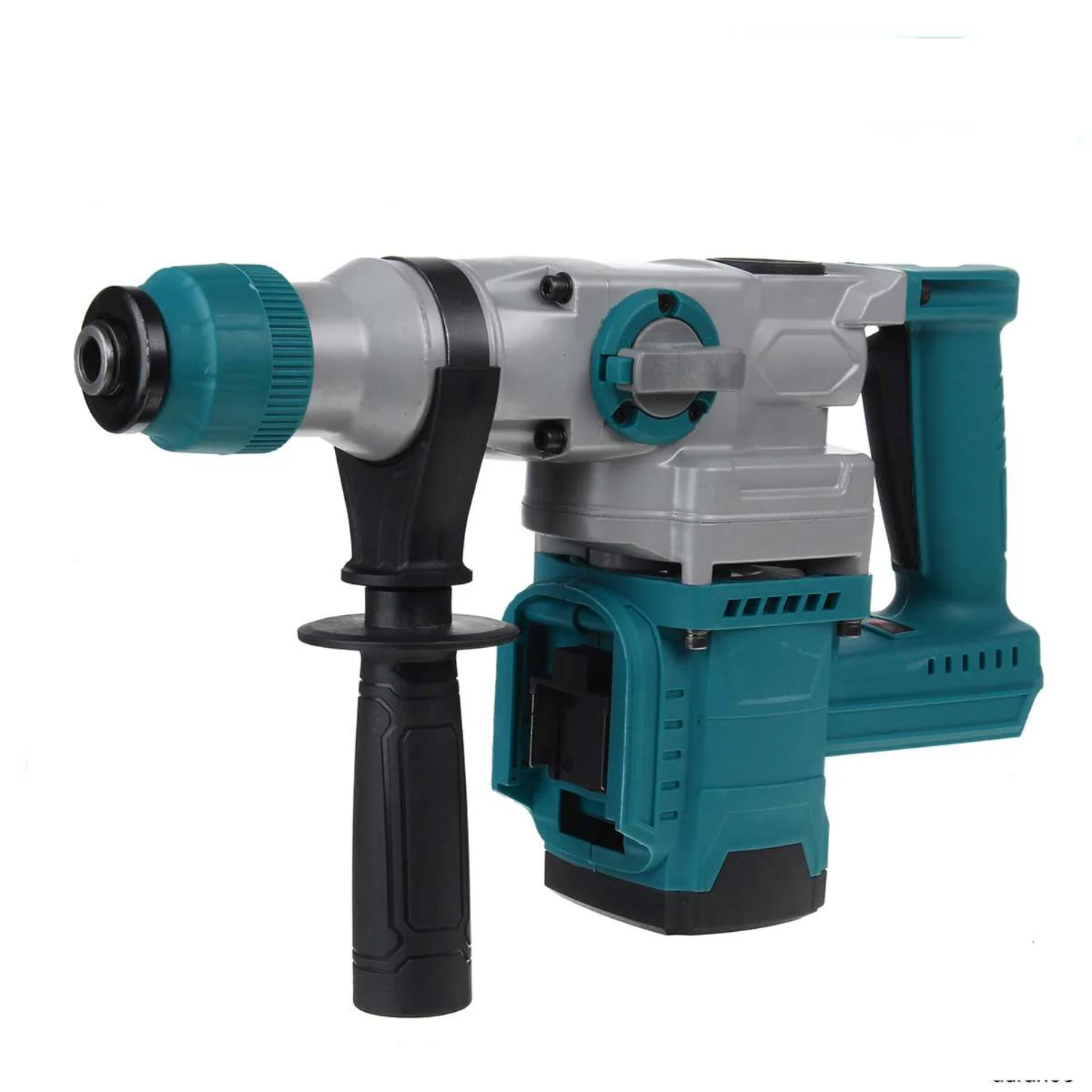 2-IN-1 Rechargeable Brushless Cordless Rotary Hammer Impact Drill Power Tool For 18V Makita Battery 4200RPM