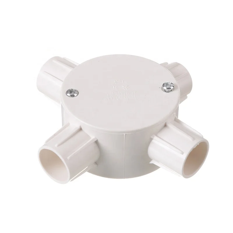 ABS PVC wall mount Plastic Waterproof Four Way electrical conduit junction box mould