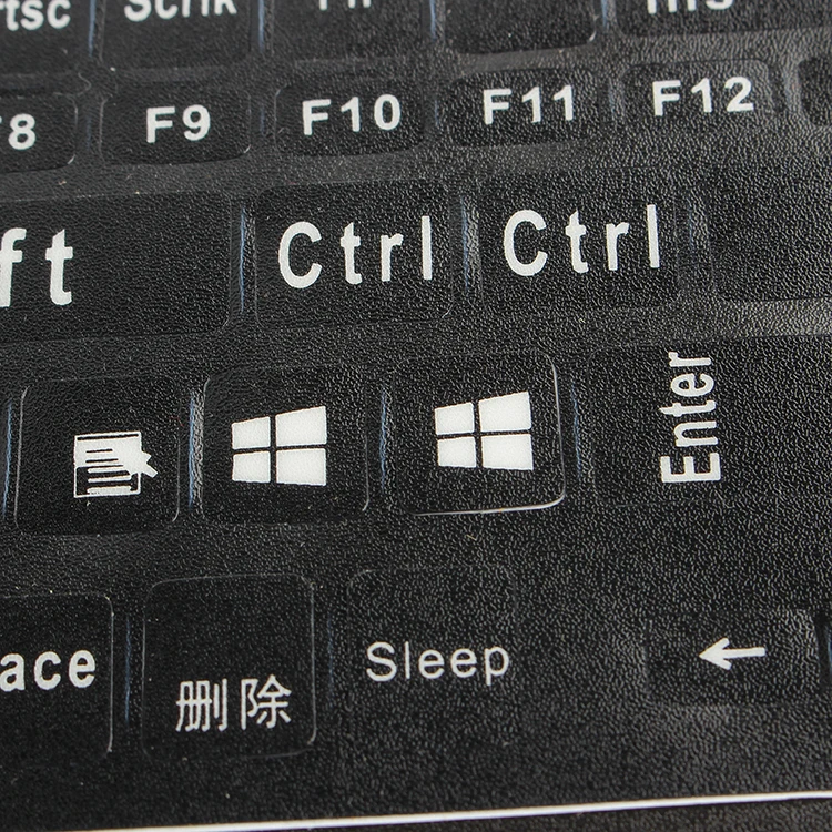 Горячая Распродажа пользовательские языки ноутбук арабский винил русский светящиеся клавиатуры яркие наклейки