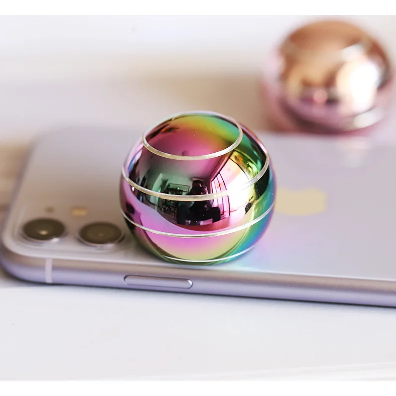 Kinetic Spinning Desk Toy Metal Fidget Spinner Ball Desktop Fidget Spinner Toys